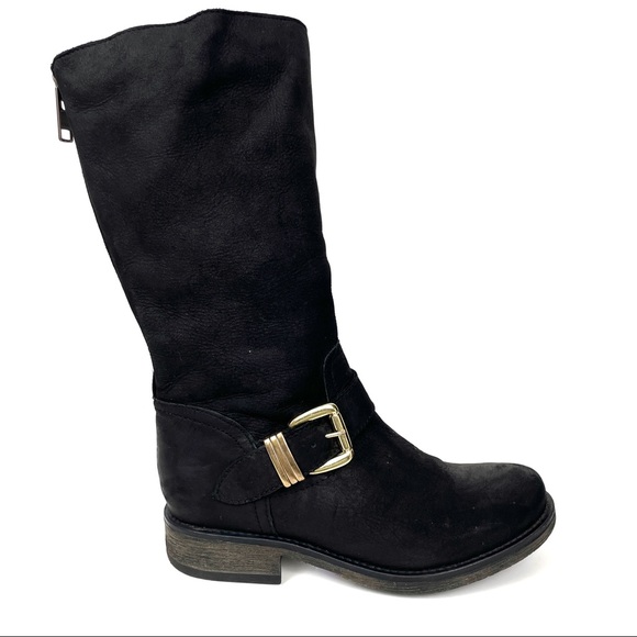 Steve Madden Shoes - Steve Madden Mid Calf Low Heel Leather Boots